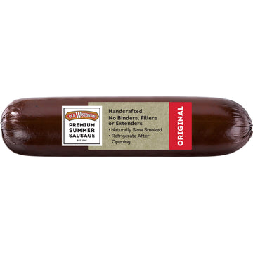 Old Wisconsin Summer Sausage, 100% Natural, High Protein, Low Carb, Gluten Free, 16 Ounce