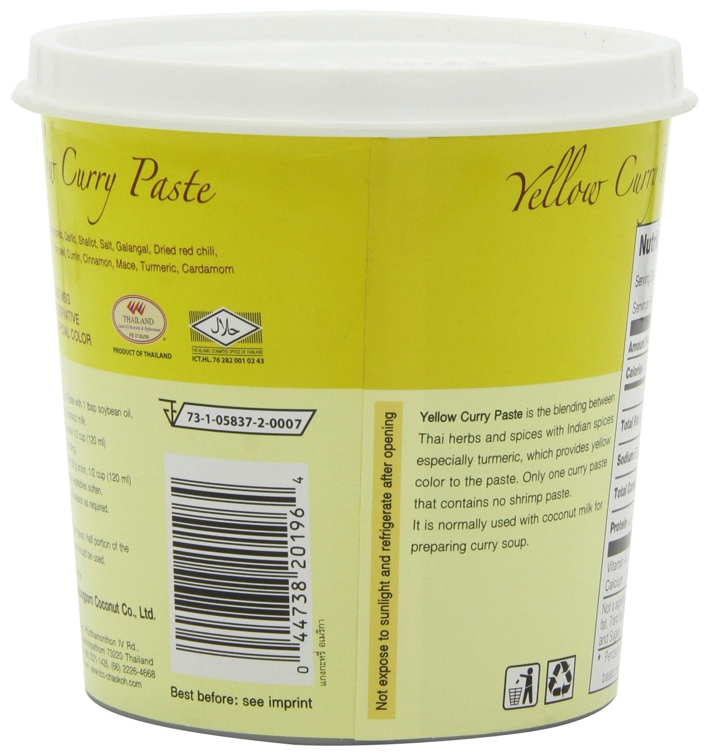 Thai Yellow curry paste (1kg by Mae Ploy)