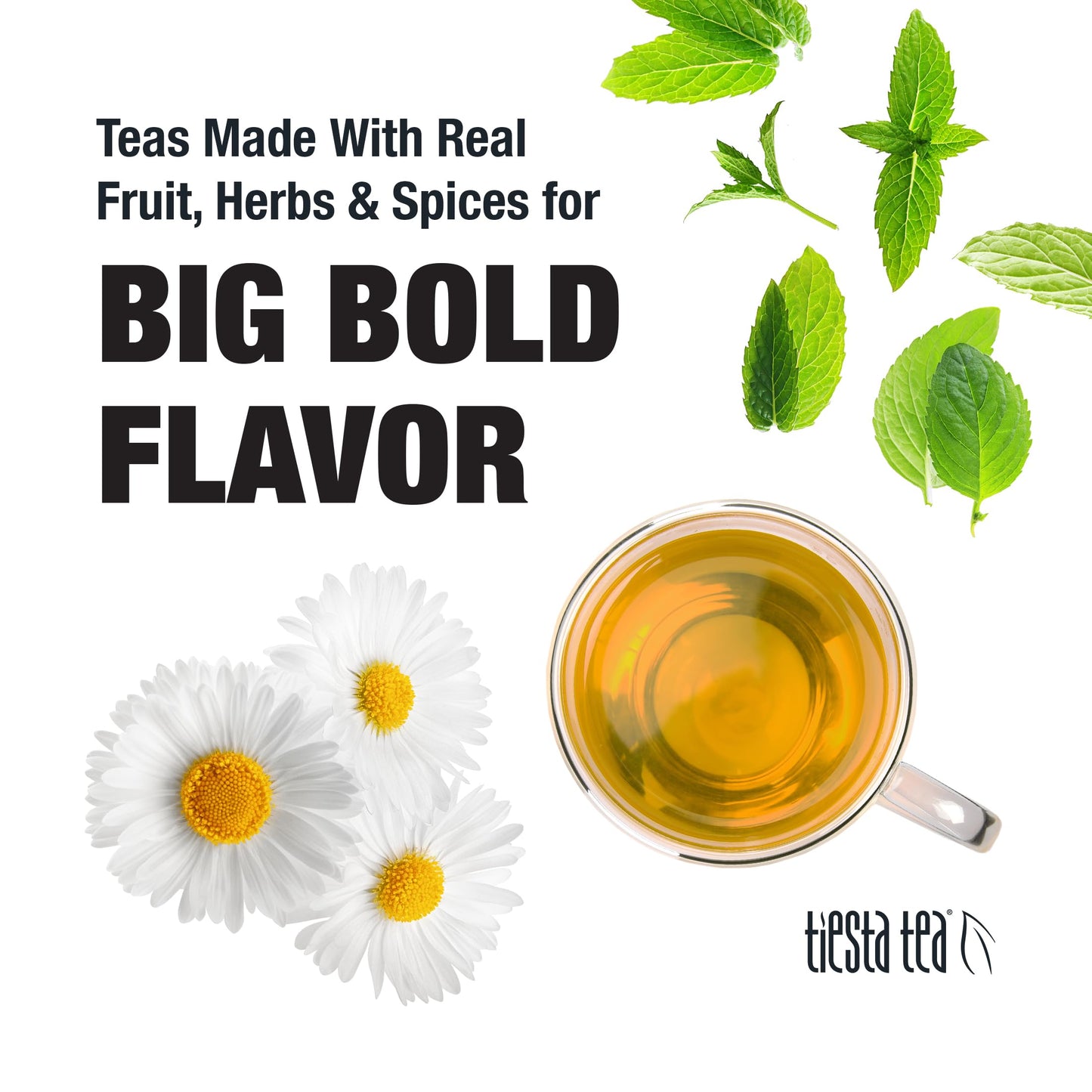 Tiesta Tea Chamomile Mint Herbal Tea Loose Leaf Bulk Pouch - 200 Cups - Caffeine-Free - Model 33135