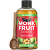 100% Pure Monk Fruit Extract (6 Drops = 1 Tsp of Sugar) Zero Calories  Non-GMO  No Fillers - Liquid Monk Fruit Sweetener No Erythritol by Transparency Foods NEW FORMULA (8oz  786 servings)