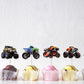24 Pcs Monster Truck Cupcake Toppers For Boys Girls - Theme Birthday Party Decorations Supplies