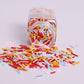 Cokoc Rainbow Pearl Jimmies Sprinkles for Cake Decorating & Ice Cream Toppings, 3.35oz