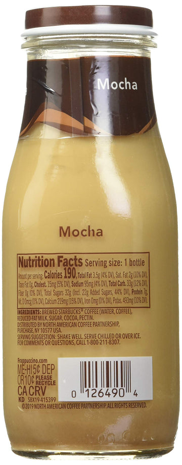 Starbucks Frappuccino, Coffee, 9.5 Fl Oz (15 Count) Glass Bottles