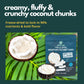 NOKKI FARM Freeze-dried Macapuno Coconut Chips, Vegan, Non-GMO, Pack of 3, 50g (1.76 Ounce)