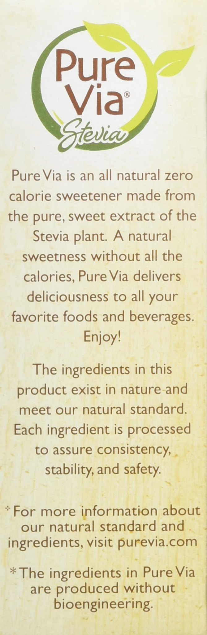 Purevia Stevia Zero Calorie Sweetener 80-Count Packets - 2 Pack