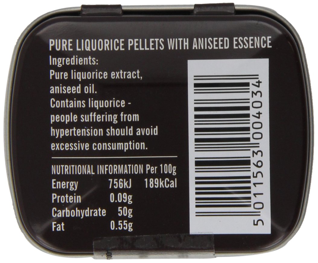 Simpkins Nipits Aniseed Liquorice Pellets Tins 14 g (Pack of 6)