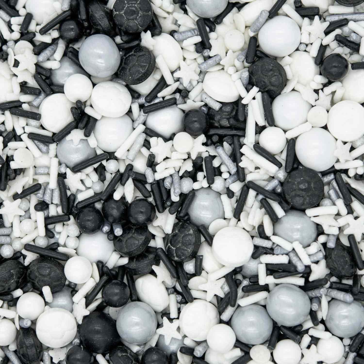 Sprinkles For Cake Decorating Edible Cake Decorations Fancy Soccer Sprinkles, Black And White Sprinkles, Cake Sprinkles Cupcake Decorations Ice Cream Toppings Sprinkles For Cupcake Decorating