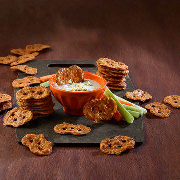 Snack Factory Pretzel Crisps, Buffalo Wing, 7.2 Oz Bag (Pack Of 12)