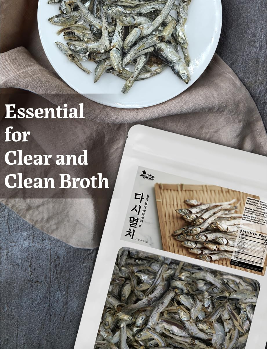Korean Dried Anchovy 454g / 1lb - Anchovies for broth ????