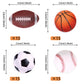 60 Pcs Edible Sports Cupcake Toppers Baseball Cupcake Picks Football Soccer Ball Toothpicks Rugby Basketball Cake Decorations Fo