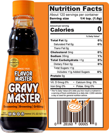 Roses Brands Gravy Master Grilling Sauce - Vegetarian, No Gluten - 5 Fl Oz (Pack of 3) - Kosher, Pareve - Made in the USA