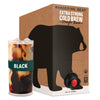 Wandering Bear Straight Black Organic Cold Brew Coffee On Tap, Iced Coffee, 96 fl oz - Extra Strong, Smooth, Unsweetened, Shelf-