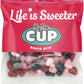 By The Cup Cherry Lovers Heart Shaped Easter Gourmet Jelly Beans, 10 Oz Bulk Bag