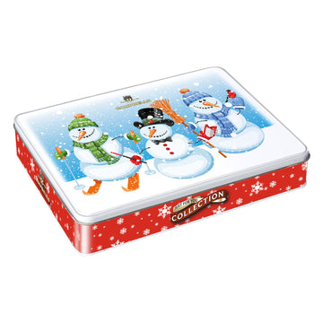 Campbells Shortbread Assorted Cookies Christmas Tin 5.3 Oz (150g) - Snowman Gift Tin, Pure Butter Scottish Shortbread Cookies fr