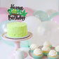 Ercadio Birthday Cake Topper Green Glitter Pot Leaf Happy Birthday Party Supplies