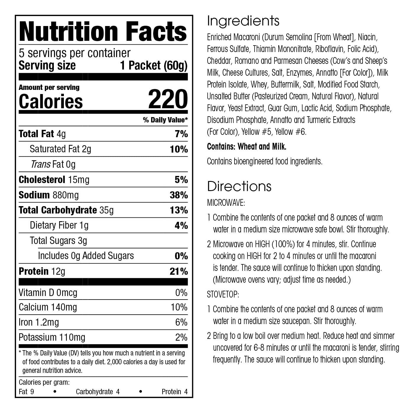 Wonderslim Protein Pasta, Macaroni & Cheese, 12G Protein, Low Calorie (5Ct)