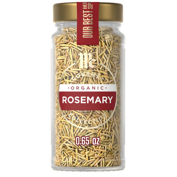 McCormick Gourmet Collection Rosemary, Organic, Non GMO, Kosher, Our Best Herbs & Spices, For Desserts, Bread, Beverages, Grille