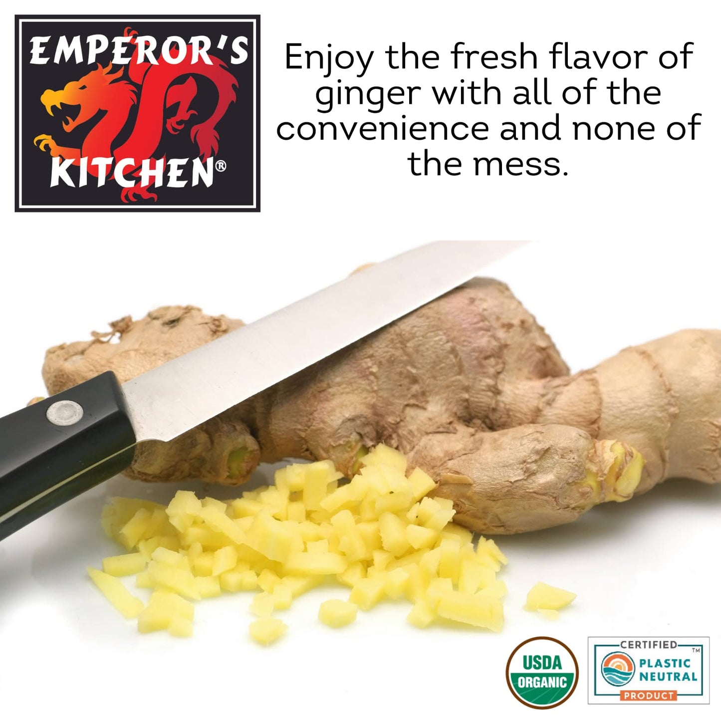 Emperor'S Kitchen Condiments, Chopped Ginger , 4.5 Oz
