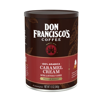 Don Francisco'S Caramel Cream Flavored Ground Coffee, 12 Oz Can