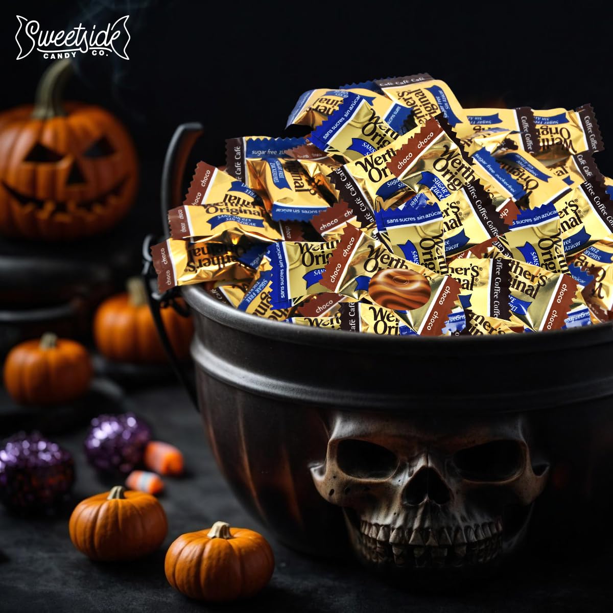 WerthersOriginal Caramel Hard Candy Assorted Flavors, 2 Pack of Individually Wrapped Sugar Free WerthersHard Candy, 7.7oz Each