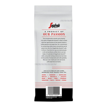 Segafredo Zanetti Ground Coffee, Brillante Medium Roast, Made With Arabica, Vivacious And Balanced Flavor