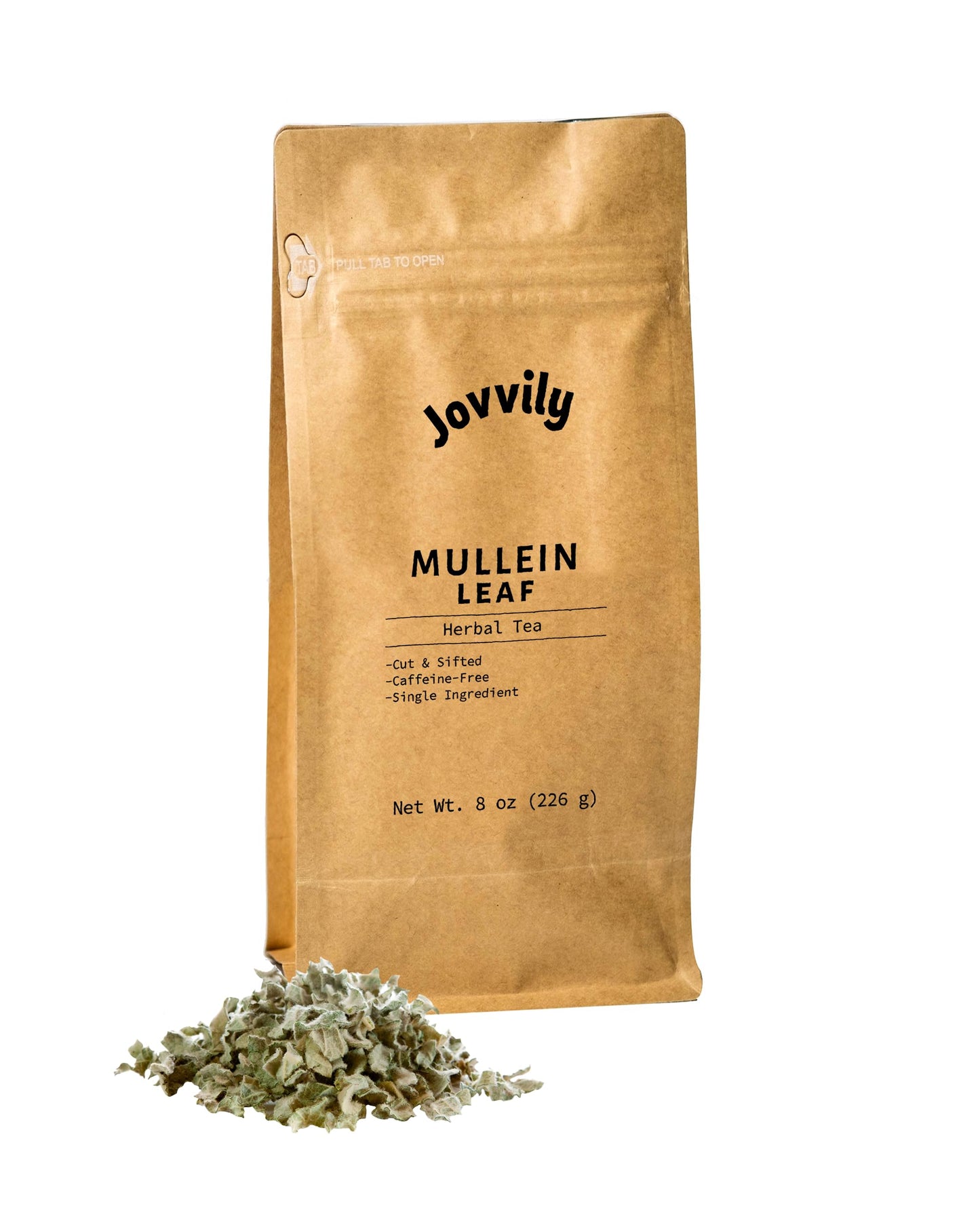 Jovvily Mullein Leaf Herbal Tea - Caffeine Free - 8 oz Cut & Sifted