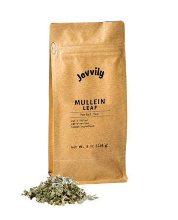 Jovvily Mullein Leaf Herbal Tea - Caffeine Free - 8 oz Cut & Sifted