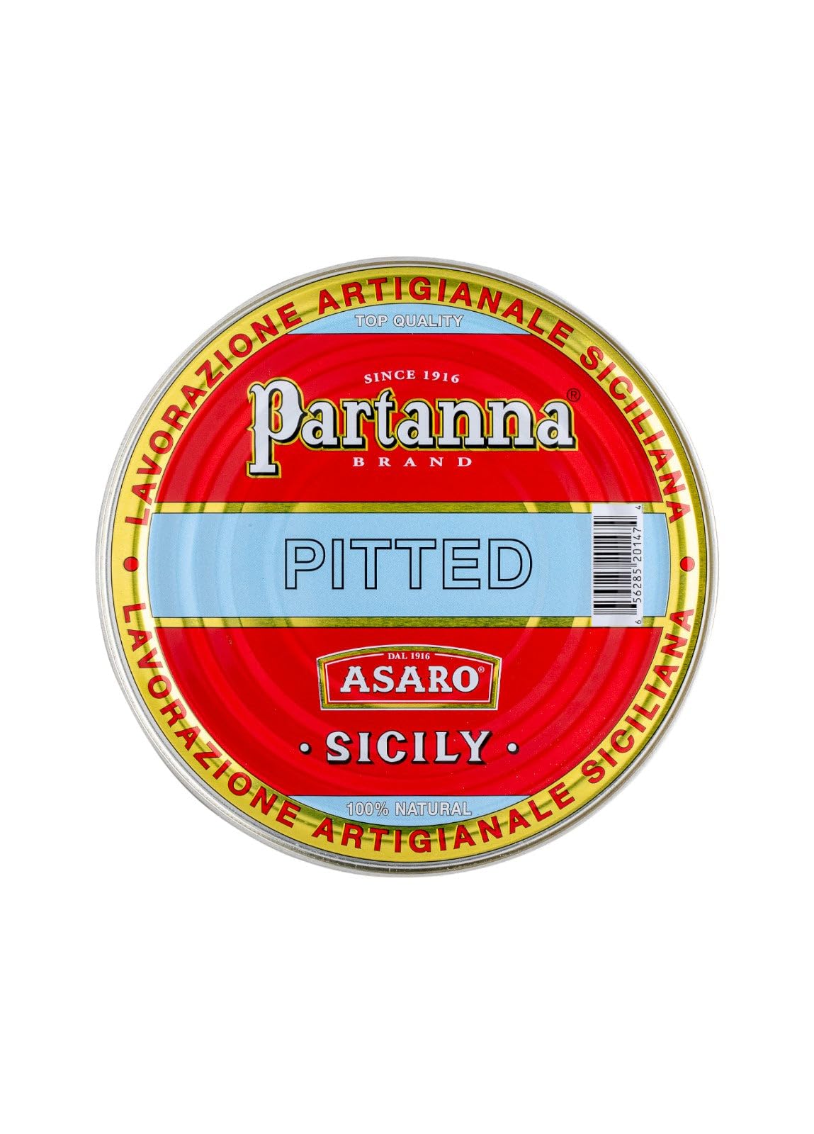 Partanna Castelvetrano Green Olives, Pitted, 5.07 lb Can