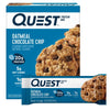 Quest Nutrition Oatmeal Chocolate Chip Protein Bars, 20g Protein, 1g Sugar, 5g Net Carb, Gluten Free, Keto Friendly, 4 Count