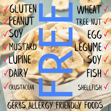 Gerbs Banana Chips Sweetened, 2 LBS - Unsulfured & Preservative Free - Top 14 Allergy Friendly & Non GMO - Product of Philippine