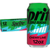 Sprite Zero Cherry Lime Soda, Zero Sugar, 12 fl oz Cans, 12 Pack, Model 049000555653