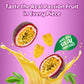 Amos Chewtopia Passion Fruit Gummy Jerky - Vegan Chewy Fruit Snack, Tropical Passion Fruit Flavor, Soft & Chewy Candy, 8.47Oz Bo