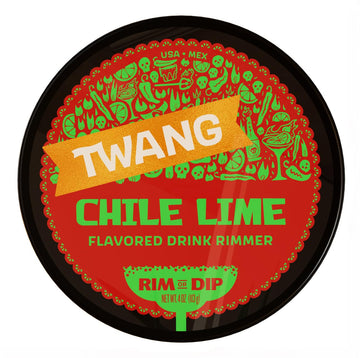 Twang Michelada Rimming Salt Tub, 4 Ounce, Orange, Ideal for Cocktails