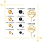 Gold Acrylic Alphabet Number Cake Topper Diy Personalized Name Cupcake Toppers With Balls Happy Birthday Sets For Custom Wedding