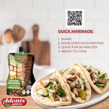 Adonis - Chicken Shawarma Quick Marinade, 6 Oz (170G), Ready To Use Liquid Seasoning Marinade