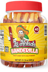 La Helada Banderilla Tamarindo/Tamarind Straw Candy 40 Count Jar