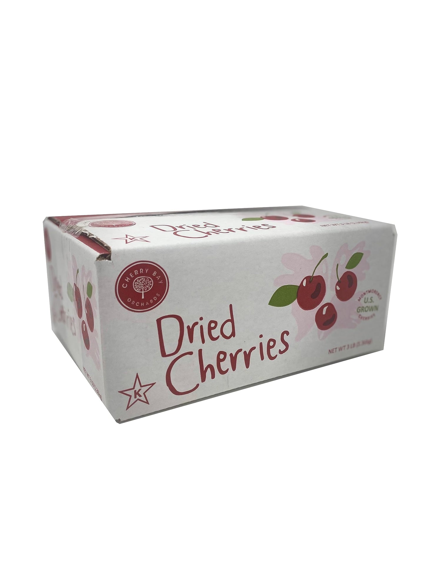 Cherry Bay Orchards Dried Bulk Cherries (3 Lb Box): Tart Montmorency Cherries-Domestic, Natural, Kosher, Gluten-Free, And Gmo Fr