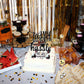 Hotmoon Graduation Cake Topper - The Tassel was Worth The Hassle - Black Cardstock Decoration for 2025 Grad Party
