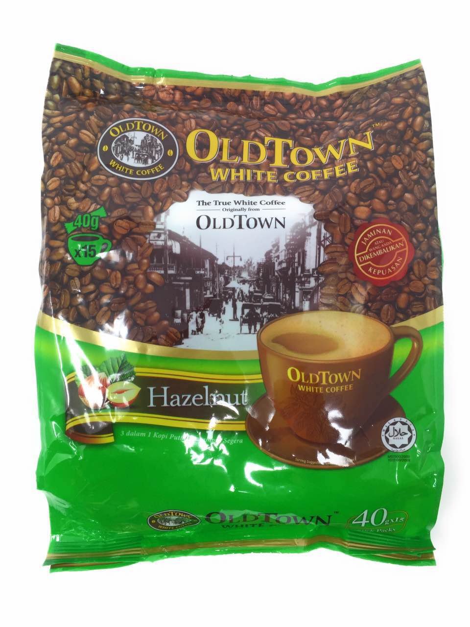 Fusion Select Old Town White Cafe 3in1 Hazelnut Coffee, 21.2 oz (2 Pack) - Rich Flavor, Convenient Size