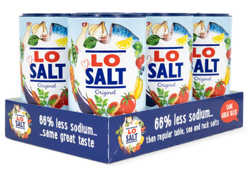 LOSALT - Reduced Sodium Salt | Original (non-iodised) | Great Tasting Salt Alternative/Substitute with 66% less sodium | 12.3oz/