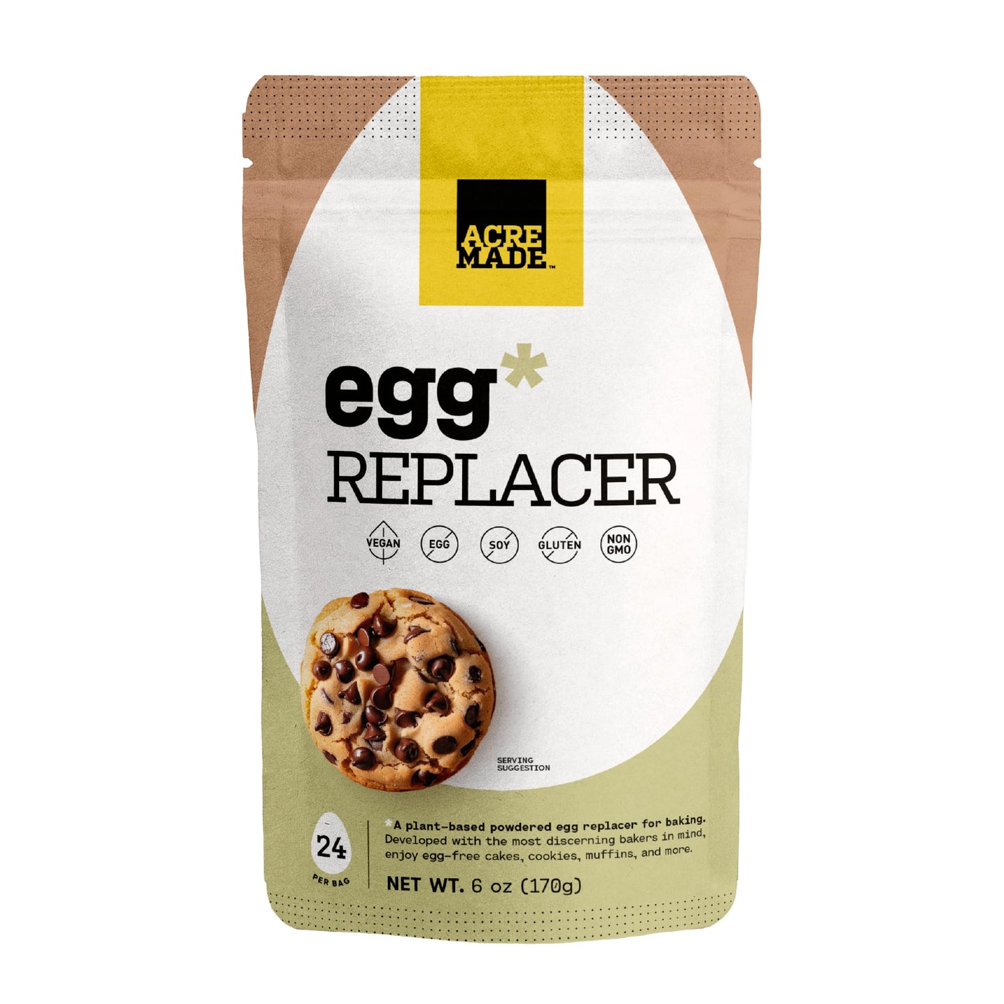 PURIS Plant-Based Egg Replacer, Vegan Powder, Gluten-Free, Non-GMO, 6 Ounce