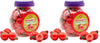 Strawberry Gummy Balls - 19 Ounce Jar (30 Count) - Jelly Filled Gummies - Individually Wrapped Gummy Candy - Kids Party Favors -