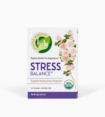 Lifestyle Awareness Caffeine Free Stress Balance Tea, 20 Count, Pack of 1