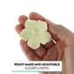 Global Sugar Art Fruit Blossom Sugar Cake Flowers, Yellow, Large, 18 Count By Chef Alan Tetreault