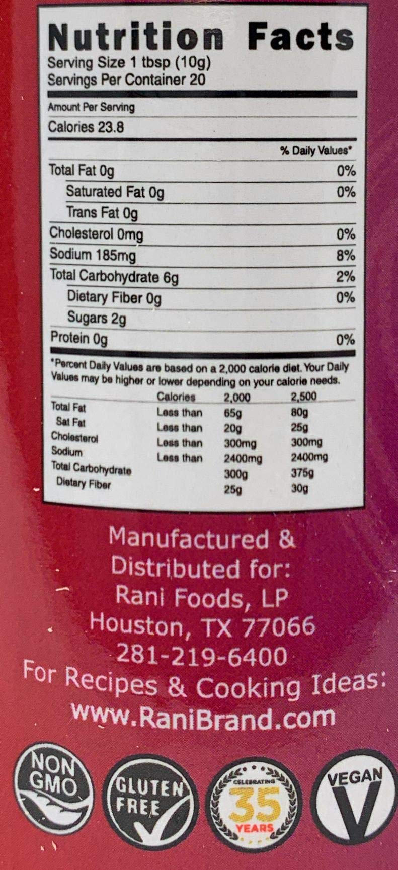 Rani Dates & Tamarind Sauce 7Oz (200G) Glass Jar, Ready To Eat, Vegan ~ Gluten Free | Non-Gmo | No Colors | Indian Origin