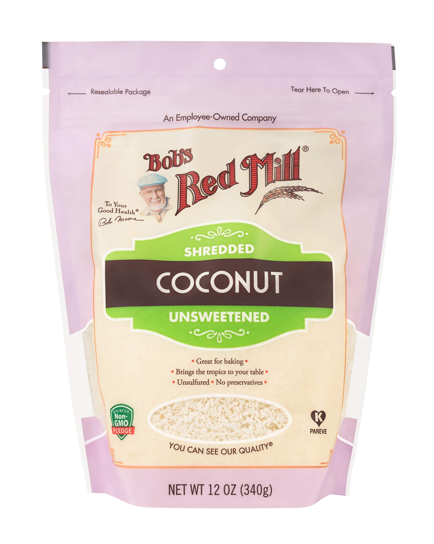 Bob'S Red Mill Shredded Coconut, 12Oz (Pack Of 4) - Non Gmo, Fair Trade Certified, Vegan, Paleo Friendly, Keto Friendly Friendly