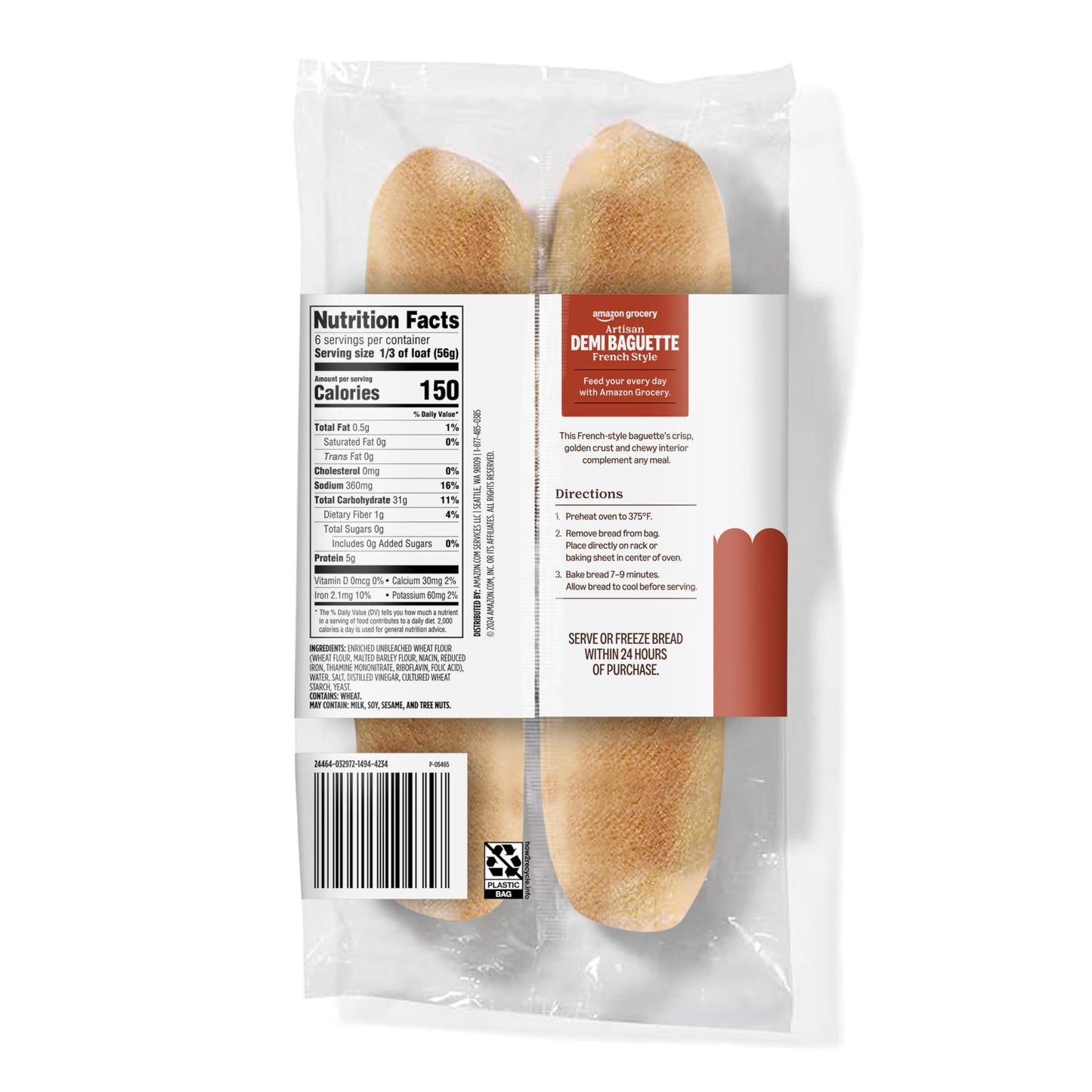 large online retailer Grocery  Artisan Bake At Home French Style Demi Baguette  Frozen  12 Oz  2 Ct