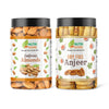 Nutri Desire Combo Pack of California Almonds & Figs|Anjeer 500 gms Each Total 1 Kg[Jar Pack]