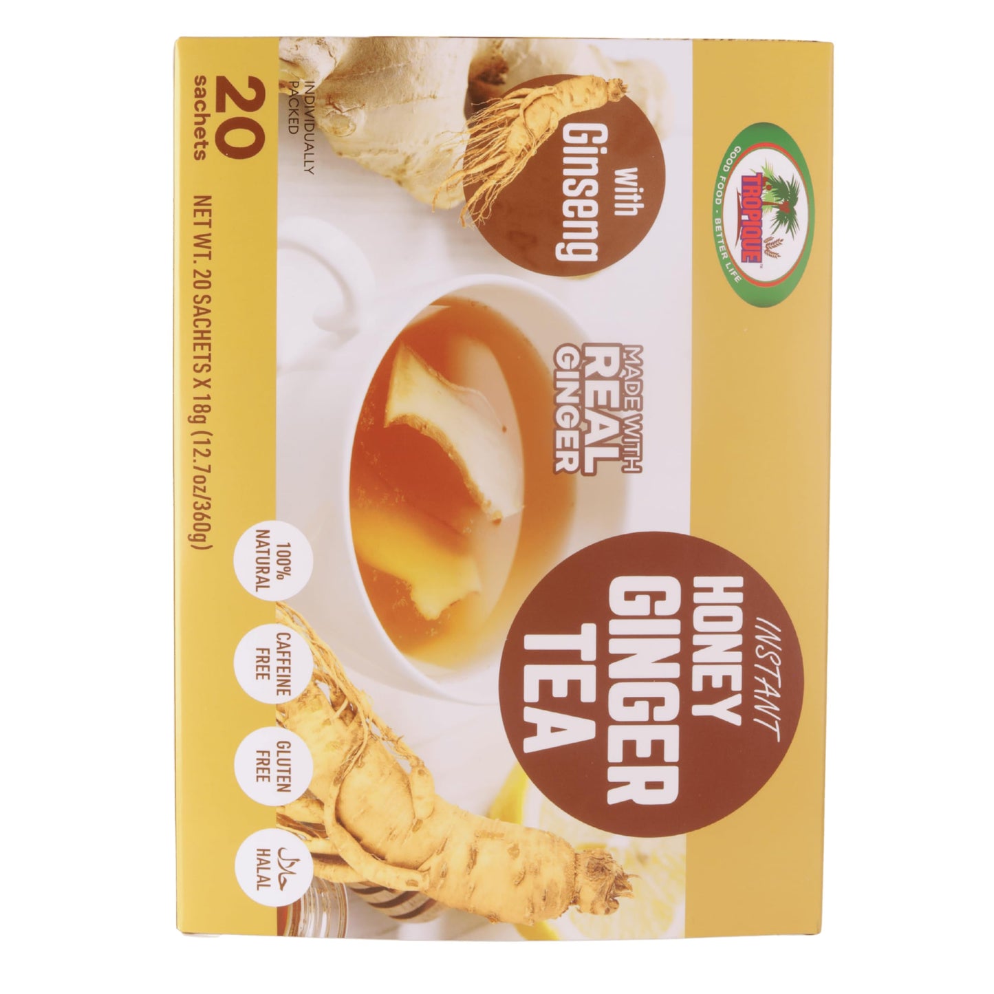 Honey Ginger Tea With Ginseng