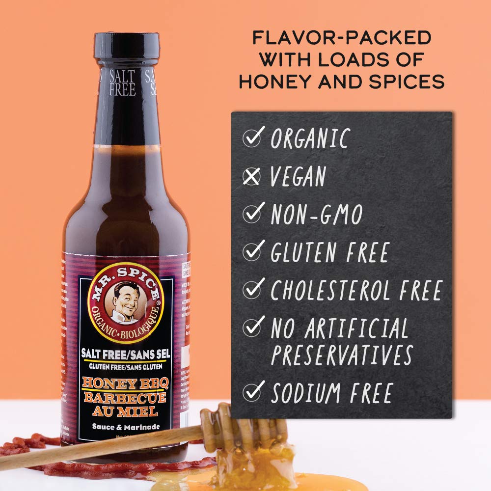 Mr. Spice Organic - Salt Free Sauce (Honey Bbq, Single)